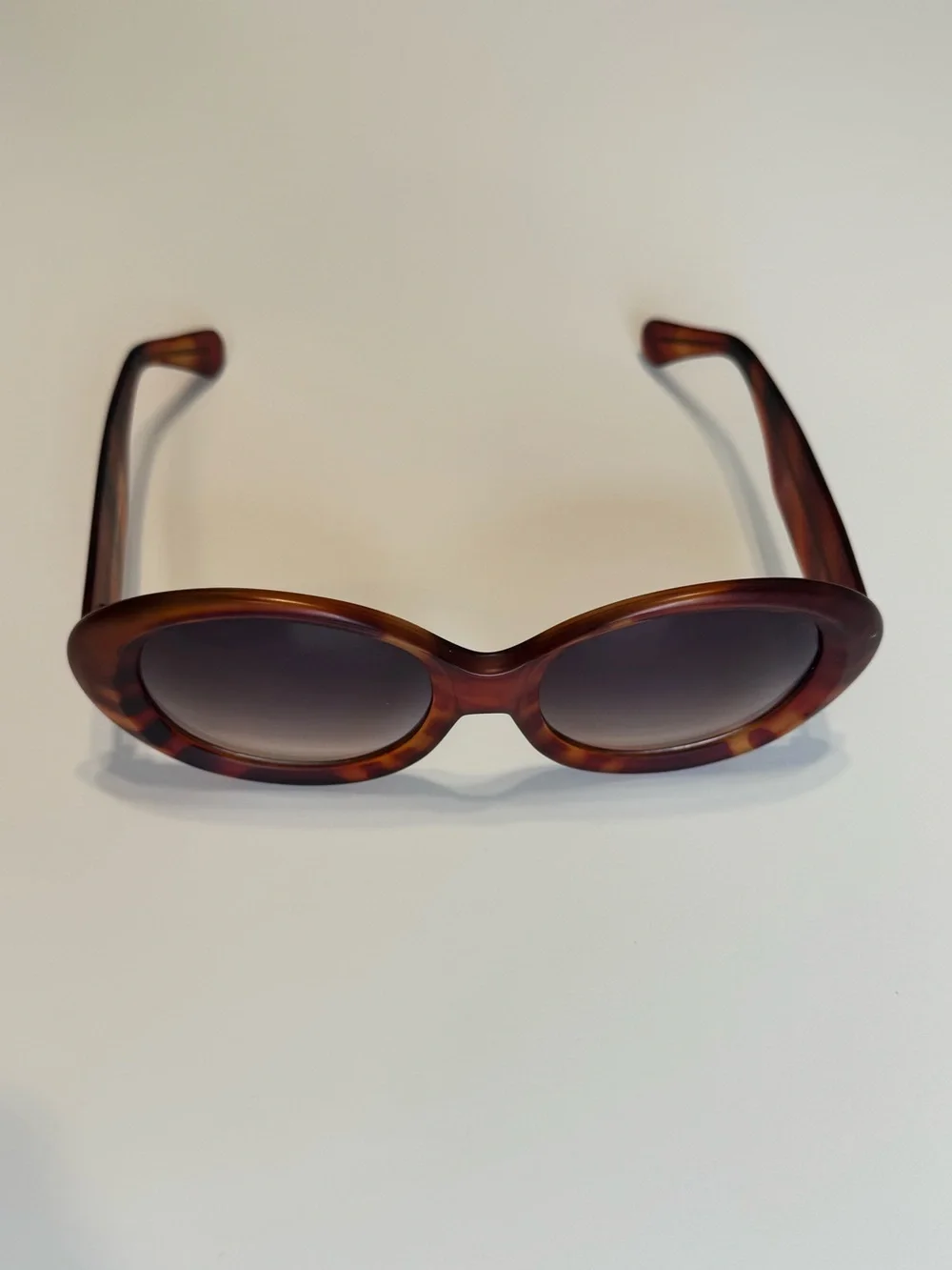 Tortoiseshell Oversized Oval Cat Eye Women's Sunglasses - Brown | Y2K Glam Retro
